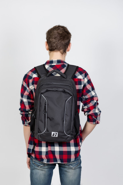 Рюкзак для средних и старших классов 3472-20 SPIRIT-черный